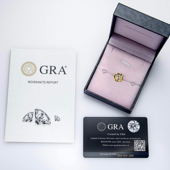 14k Yellow Gold & 925 Sterling Silver Diamond Moissanite Sunflower Bolo … - Picture 5 of 9